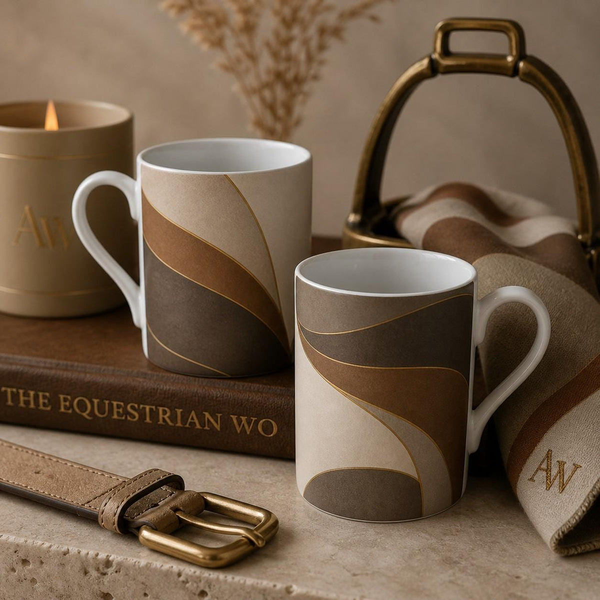 Estate Living Contour Fine Bone China Mug