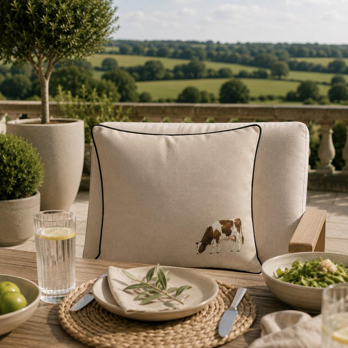 The Meadow Cow Cushion