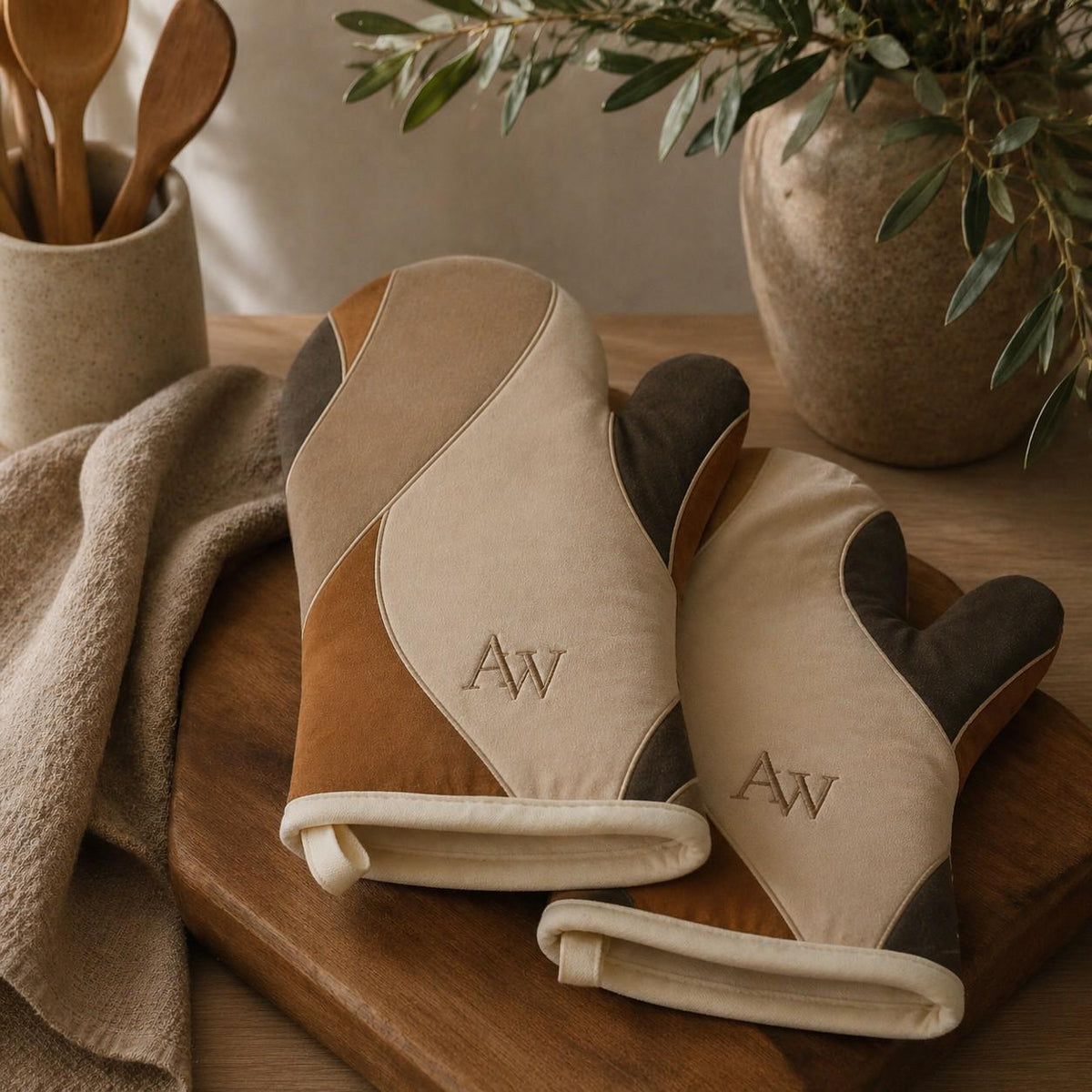 Estate Living Contour Oven Mitts — Set of Two