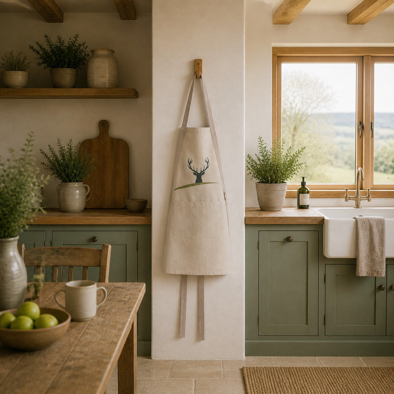 Highland Stag Apron