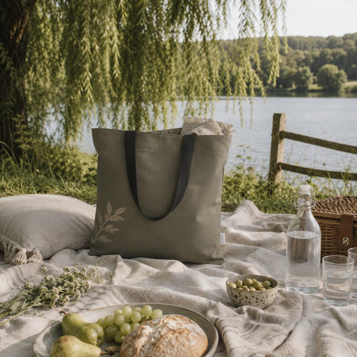 The Signature Willow Tote Bag Forest
