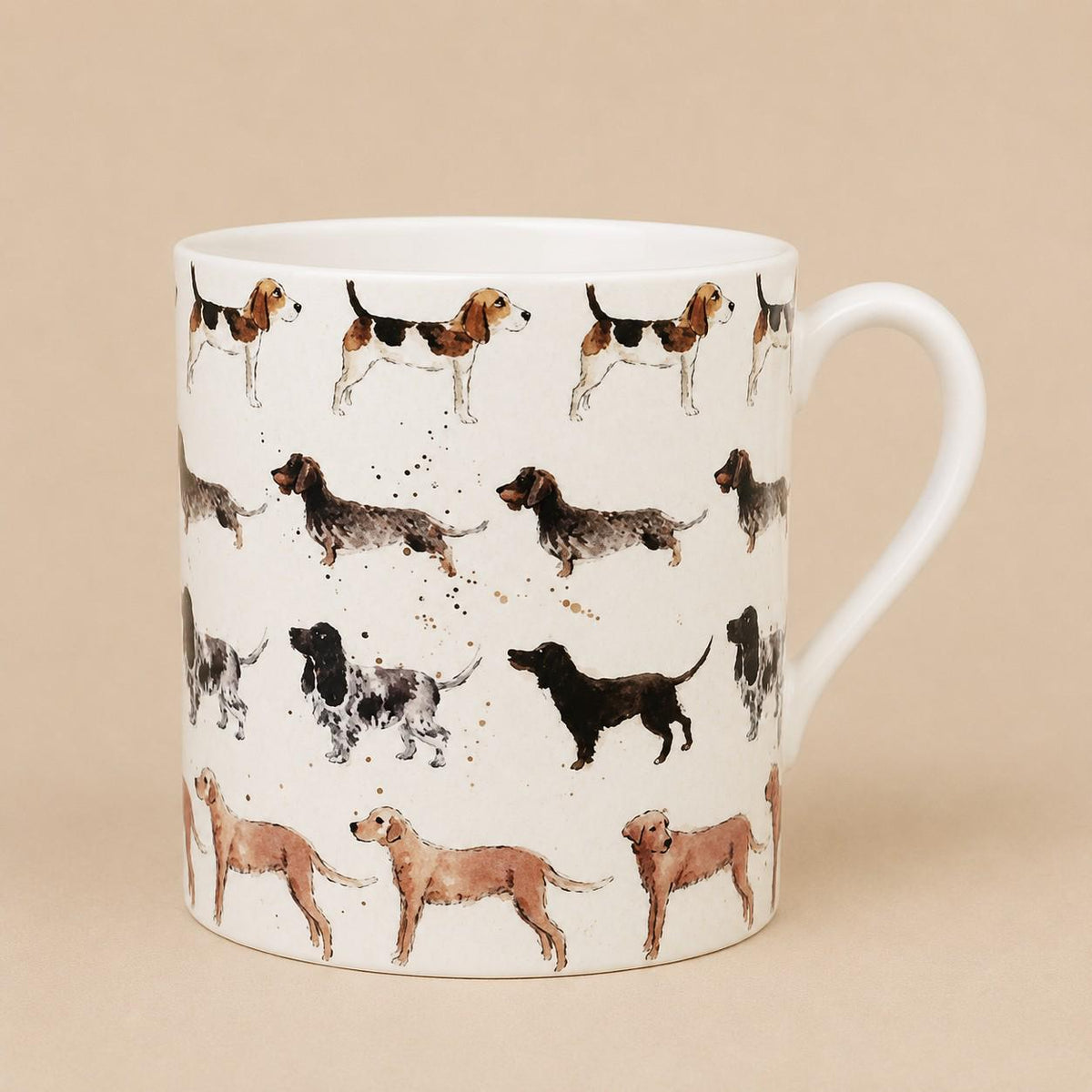 Country Dogs Fine Bone China Mug