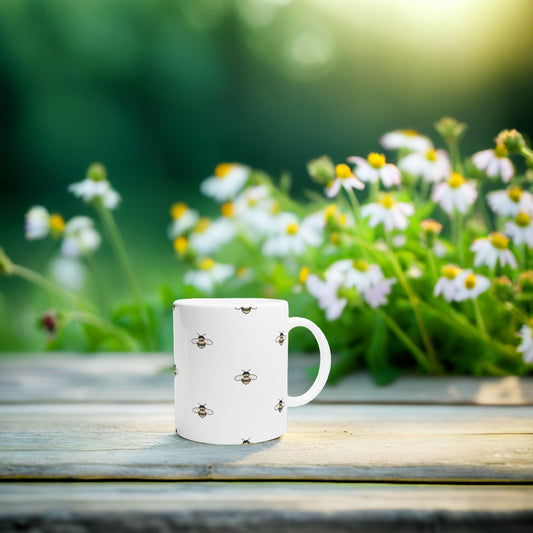 Unique Bee Design Ceramic Mug