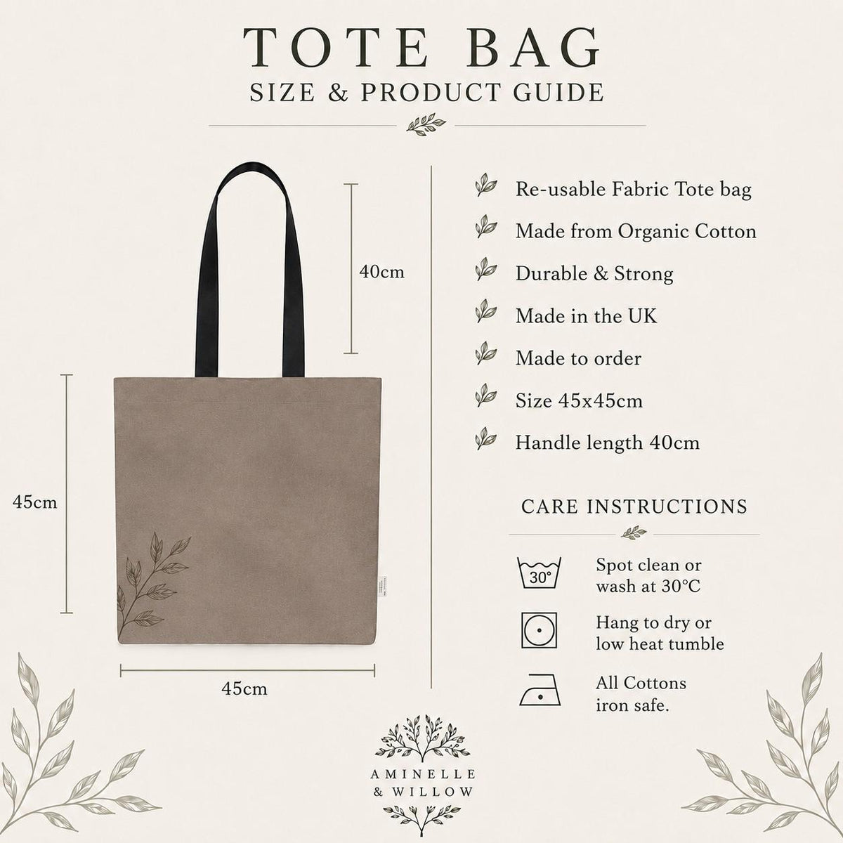 The Signature Willow Tote Bag Taupe