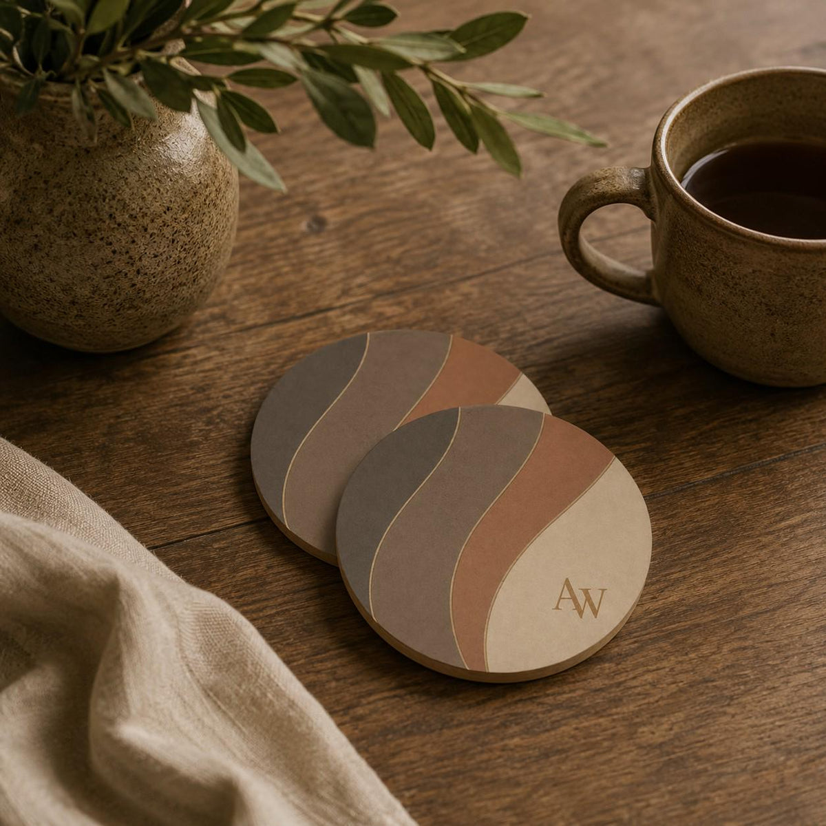 Estate Living Contour Coasters — Set of Two