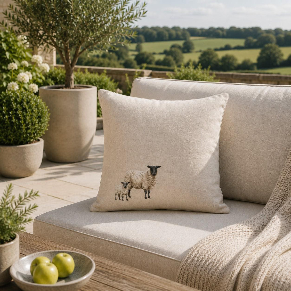 The Ewe & Lamb Cushion