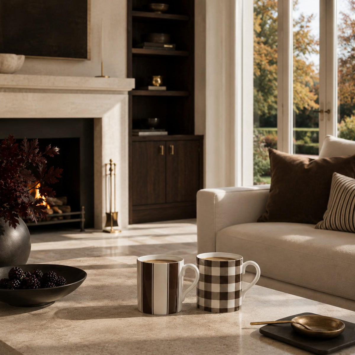 The Heritage Stripe Mug – Espresso