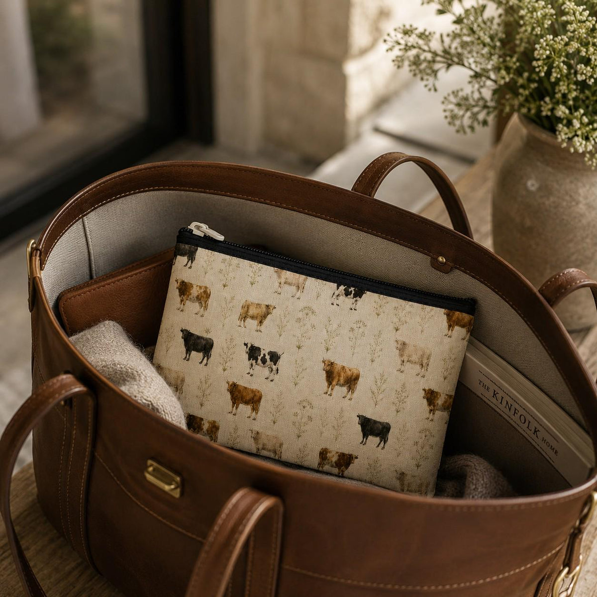 Country Edit Cattle Cosmetic Bag