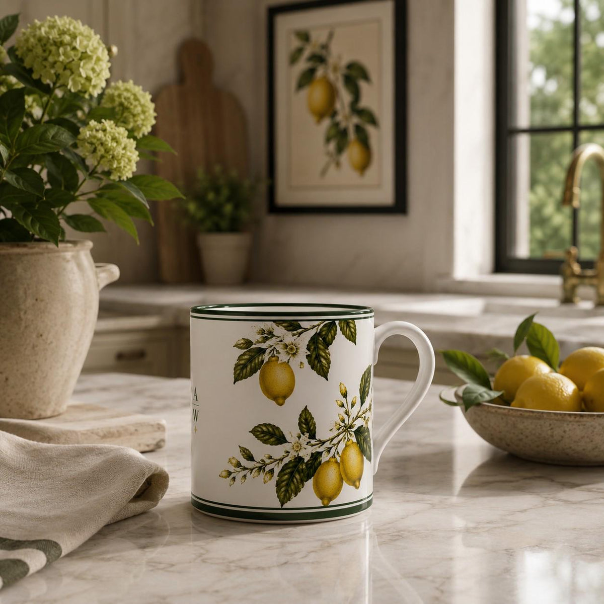 The Orangery Lemon Blossom Fine Bone China Mug