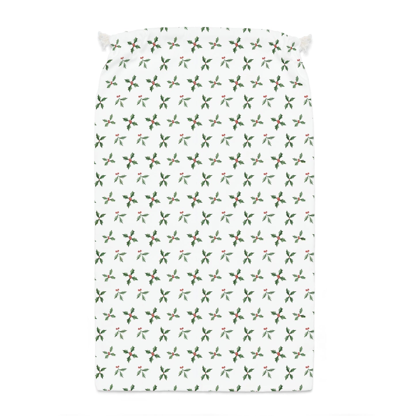 Holly & Berry Christmas Sack - Festive Holiday Gift Bag