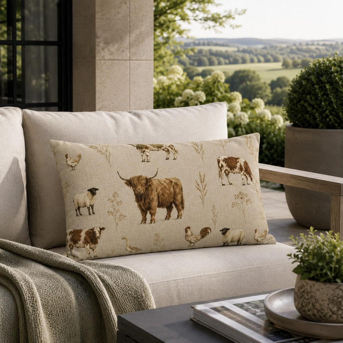 The Farmyard Cushion