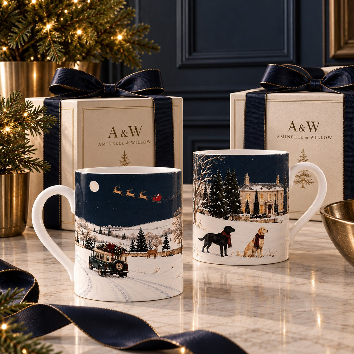 The Winter Estate Labrador Mug