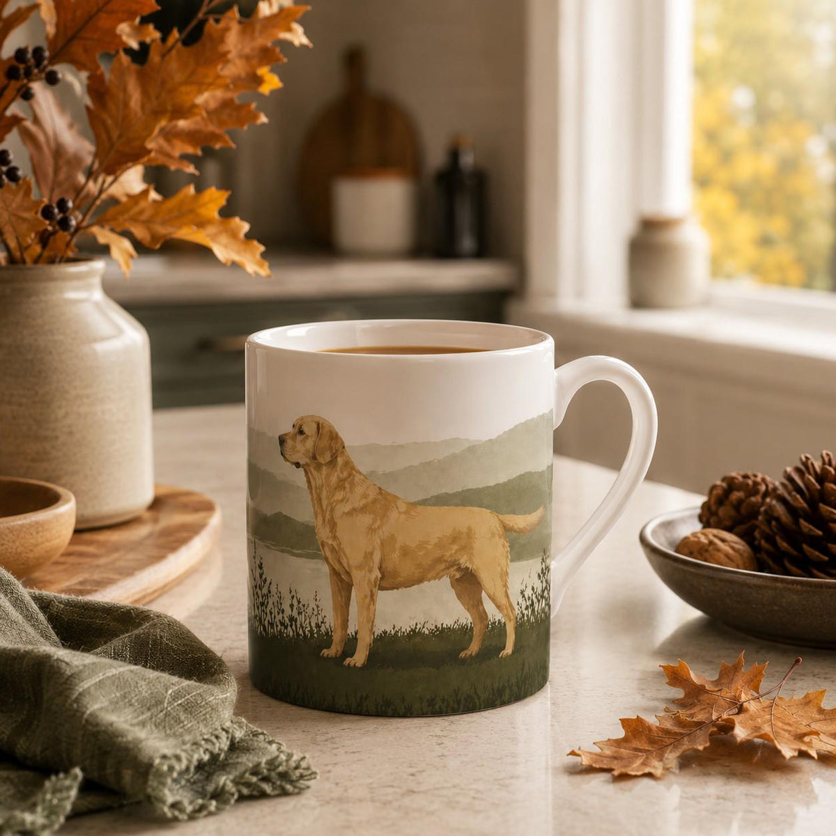 Golden Labrador Fine Bone China Mug