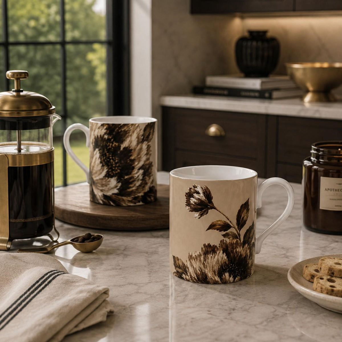 Mulberry & Stone Floral Fine Bone China Mug