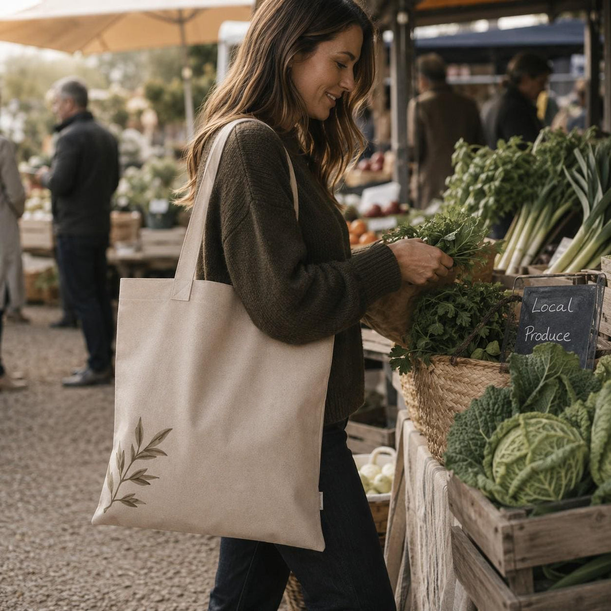The Signature Willow Tote Bag Natural