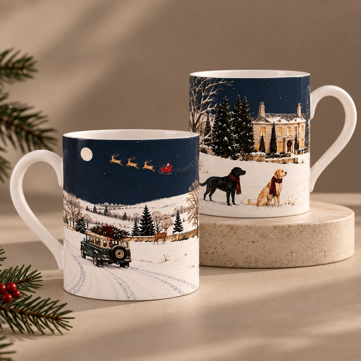 The Winter Estate Labrador Mug