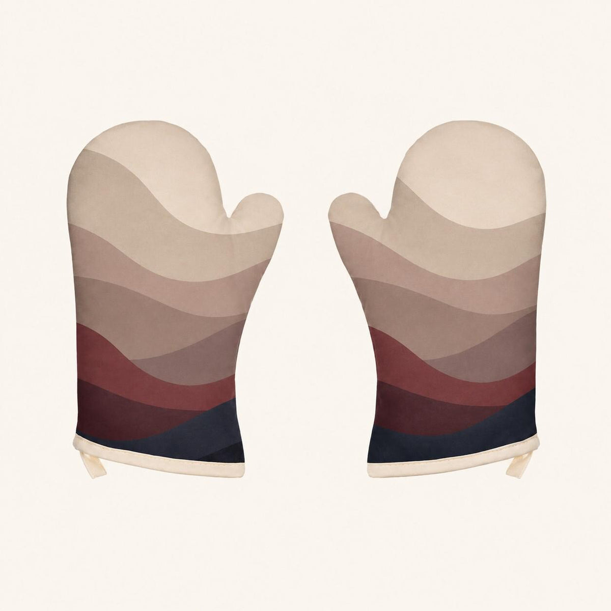 Estate Living Ridgeline Cotton Linen Oven Mitts