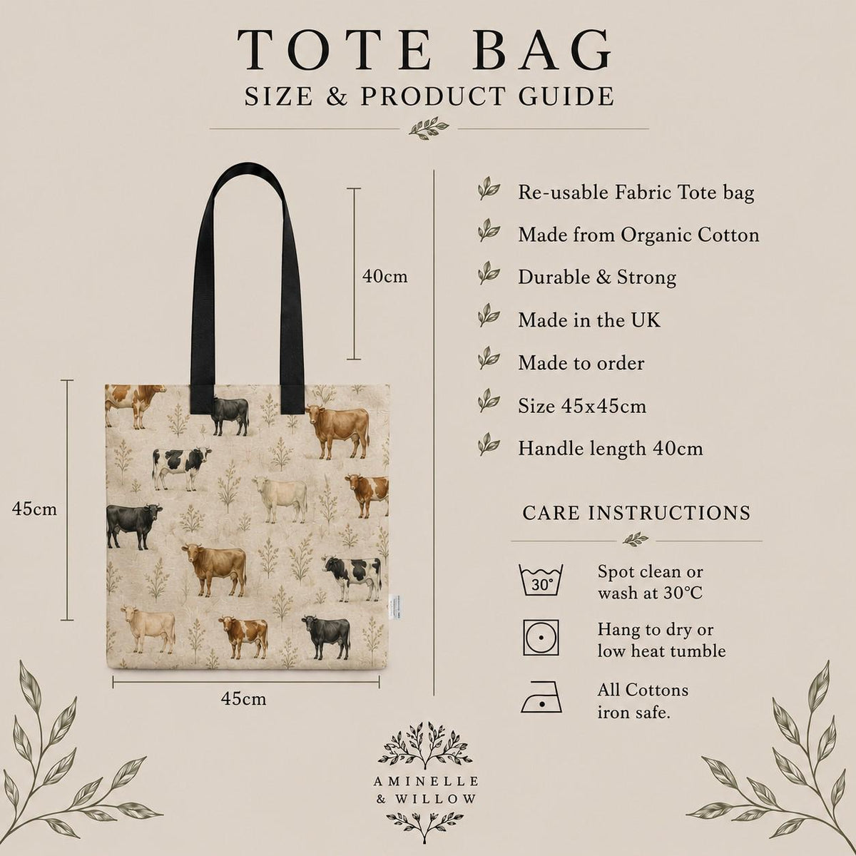 Country Edit Cattle Tote Bag