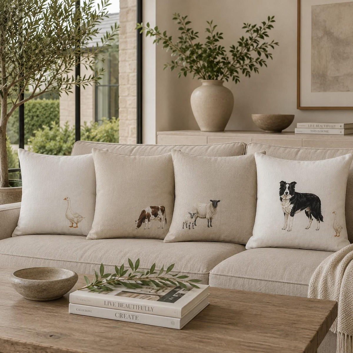 The Ewe & Lamb Cushion