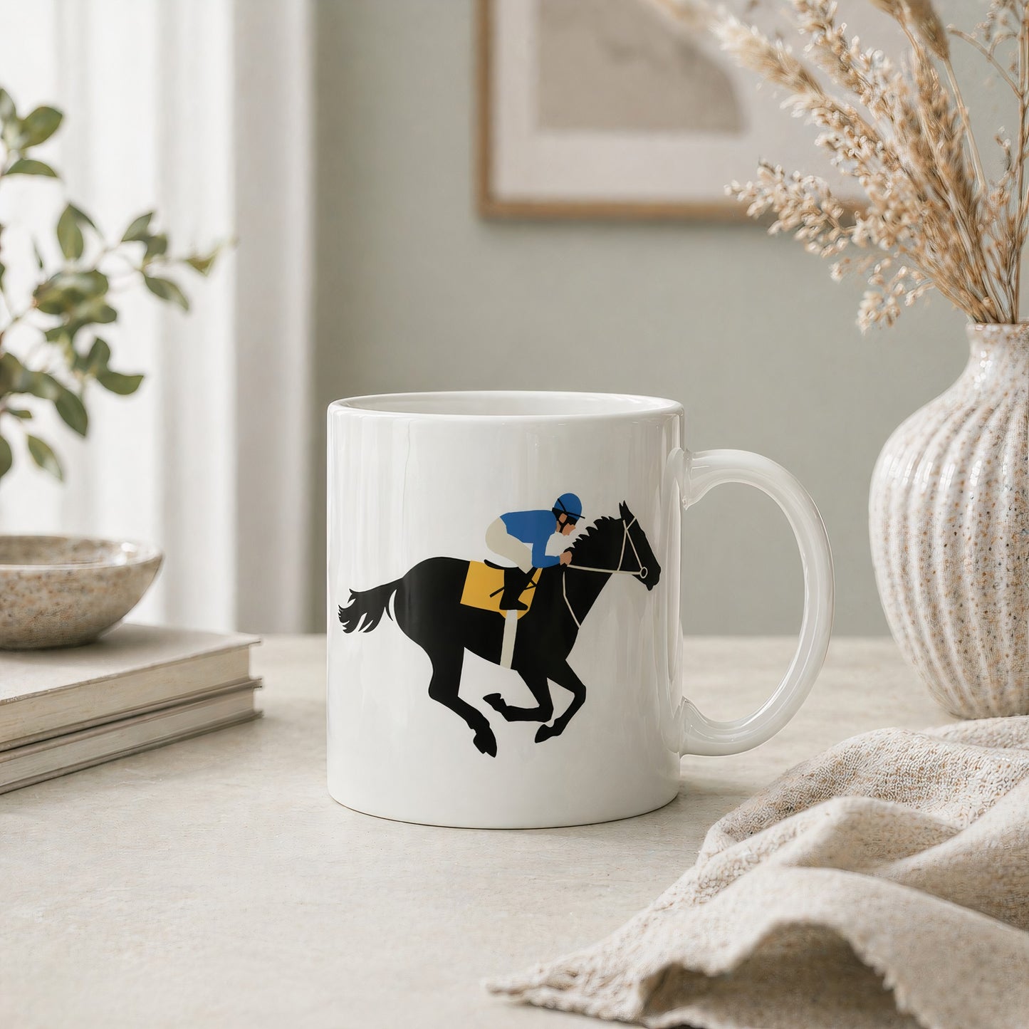 Horse Racing Mug – Jockey Silks Ceramic Coffee Mug