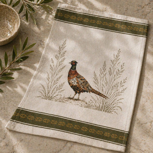 Estate Pheasant Tea Towel