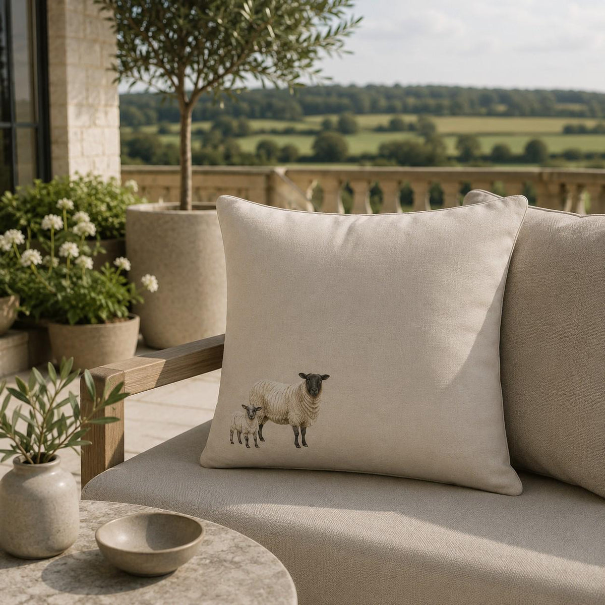 The Ewe & Lamb Cushion