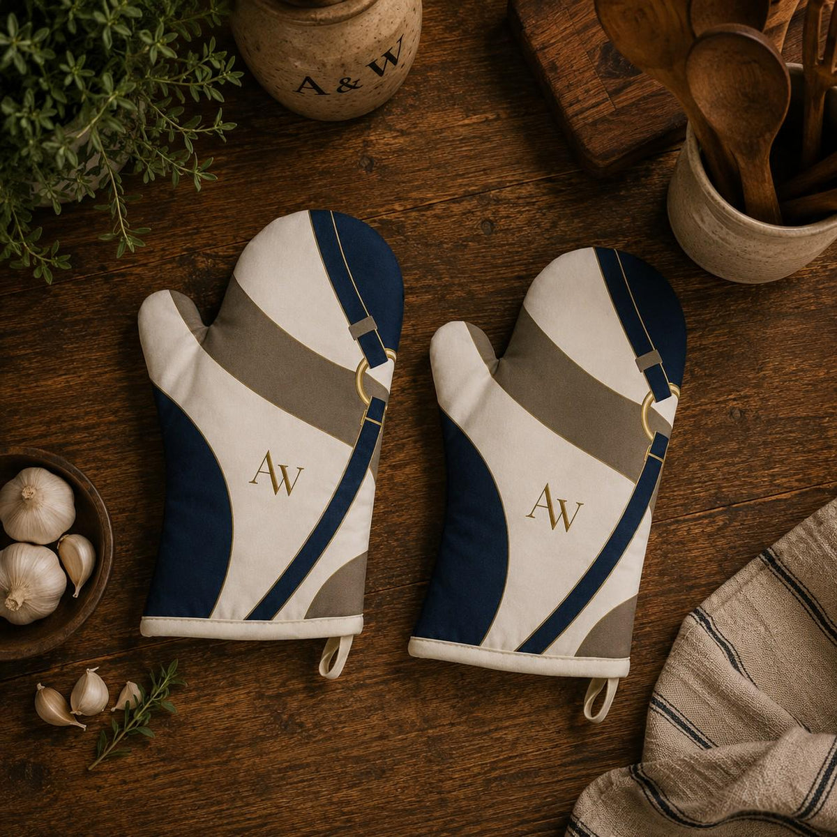 The Reins Oven Mitts