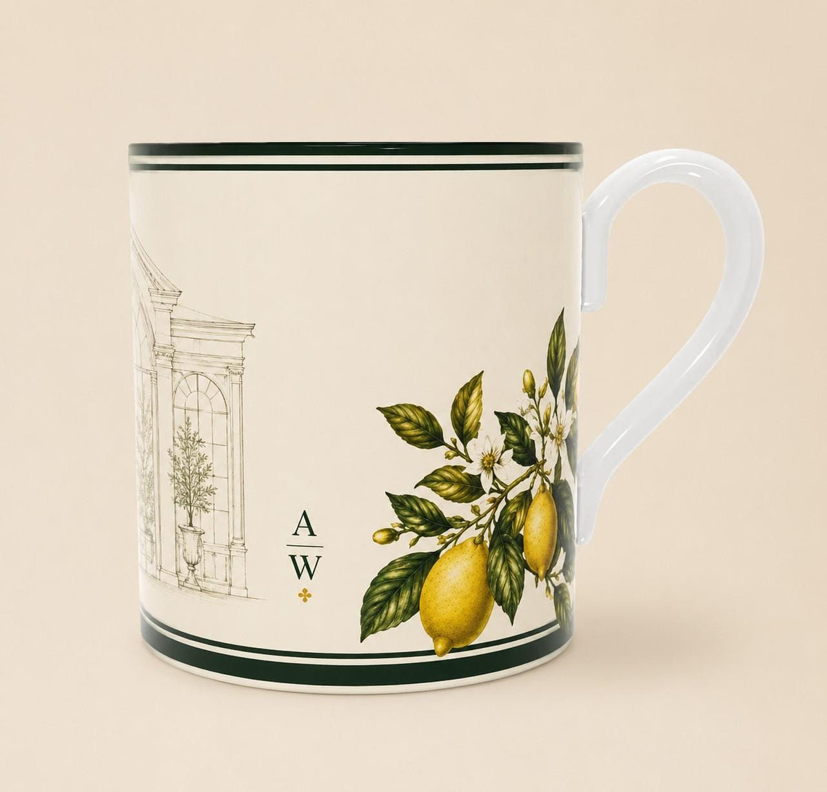 The Orangery Lemon House Fine Bone China Mug