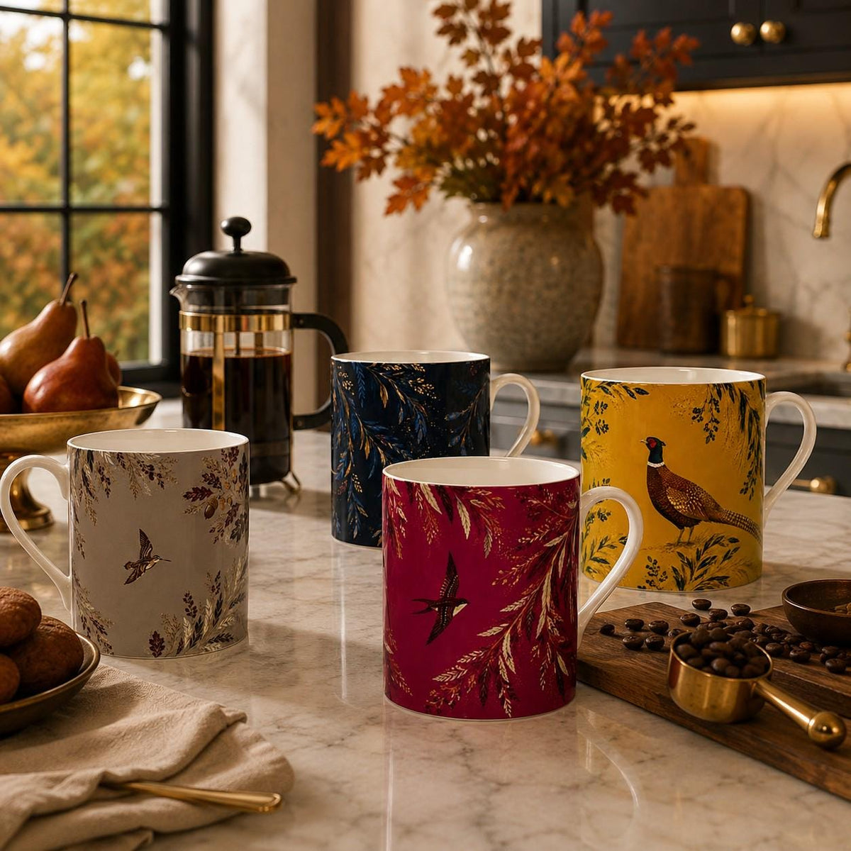 Midnight Garden Fine Bone China Mug