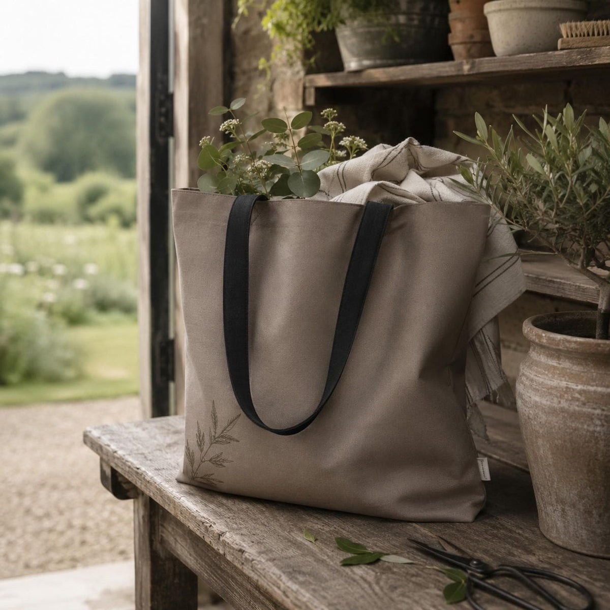The Signature Willow Tote Bag Taupe