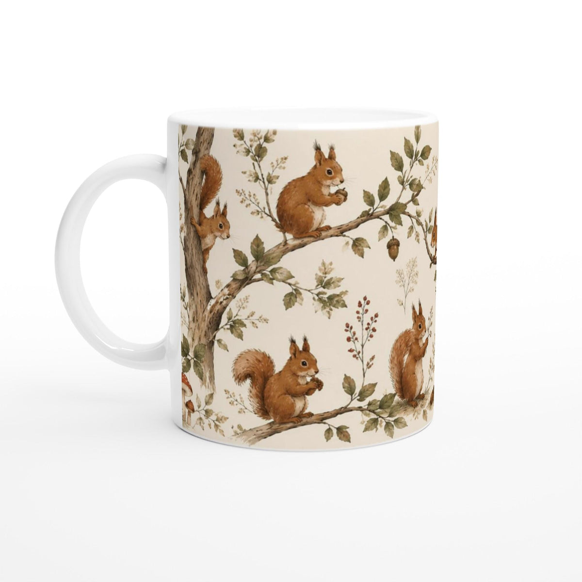 Woodland Squirrel Fine Bone China Mug