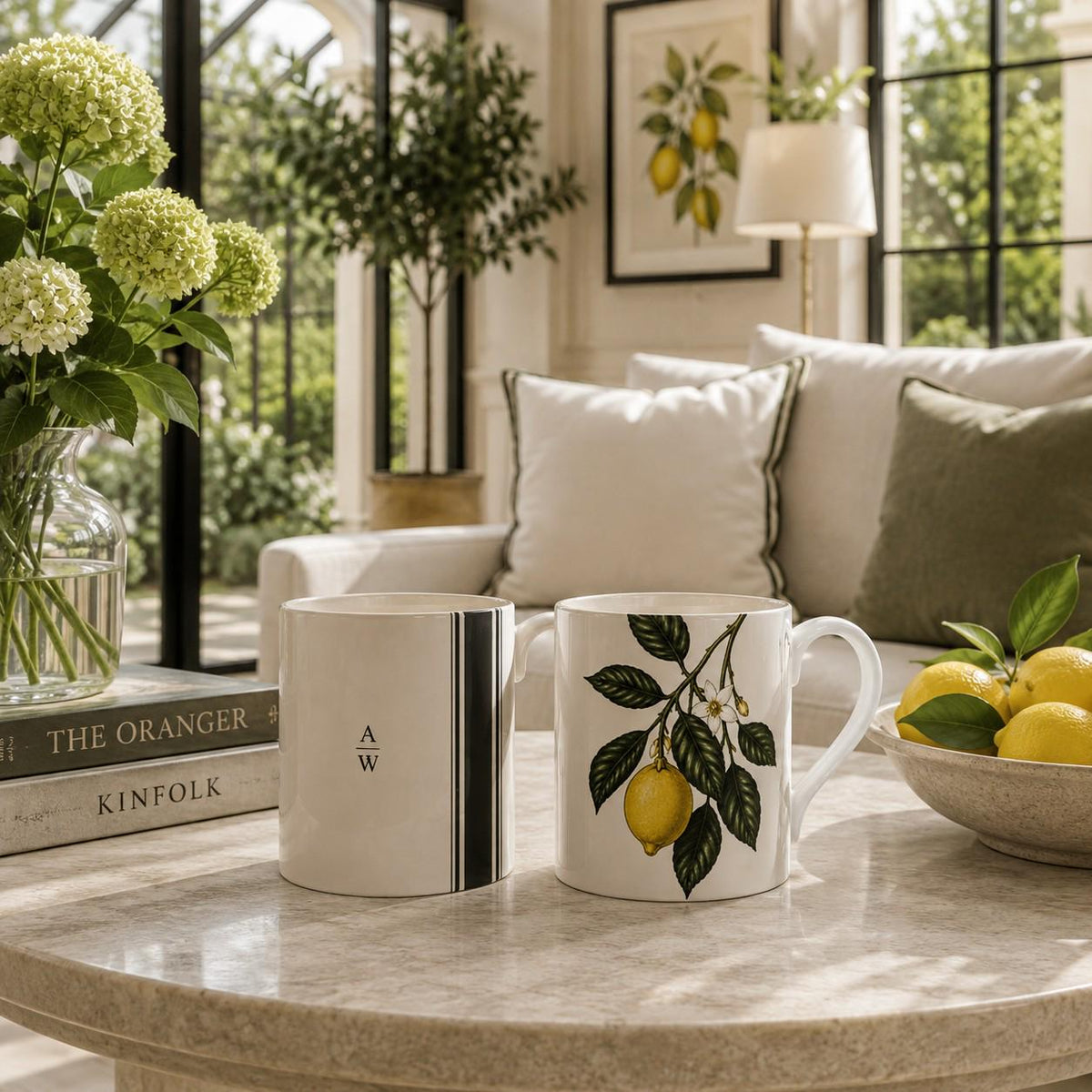 The Orangery Lemon Fine Bone China Mug