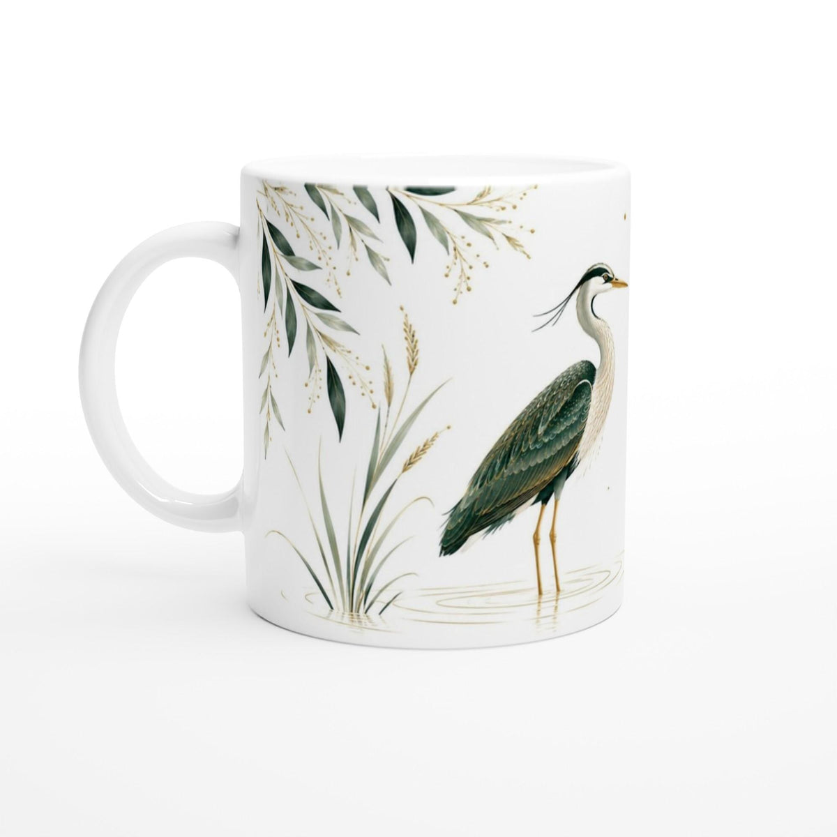The Riverbank Heron Mug