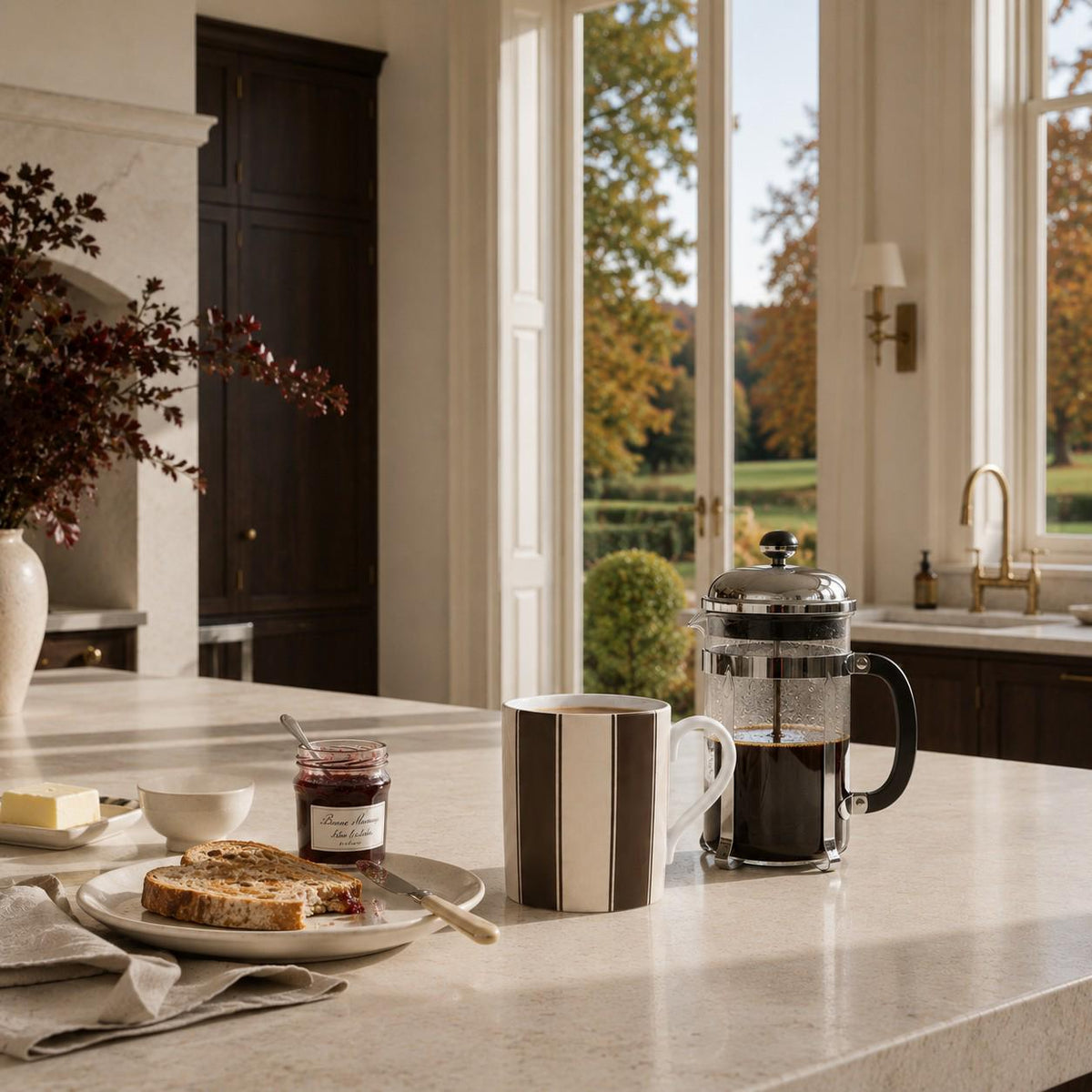 The Heritage Stripe Mug – Espresso