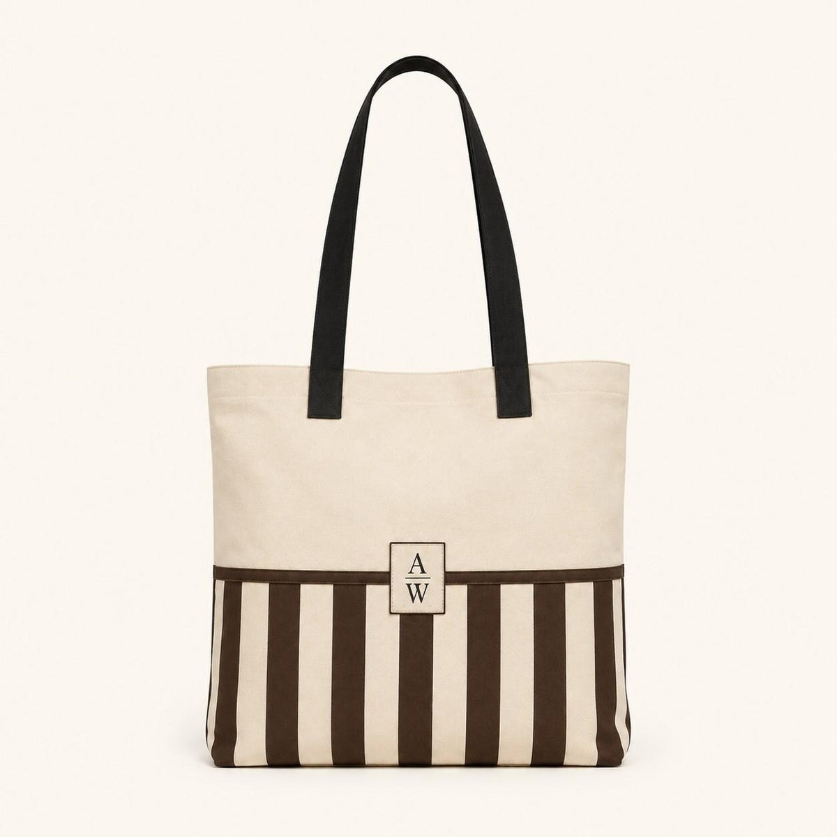 The Heritage Stripe Tote Bag – Espresso
